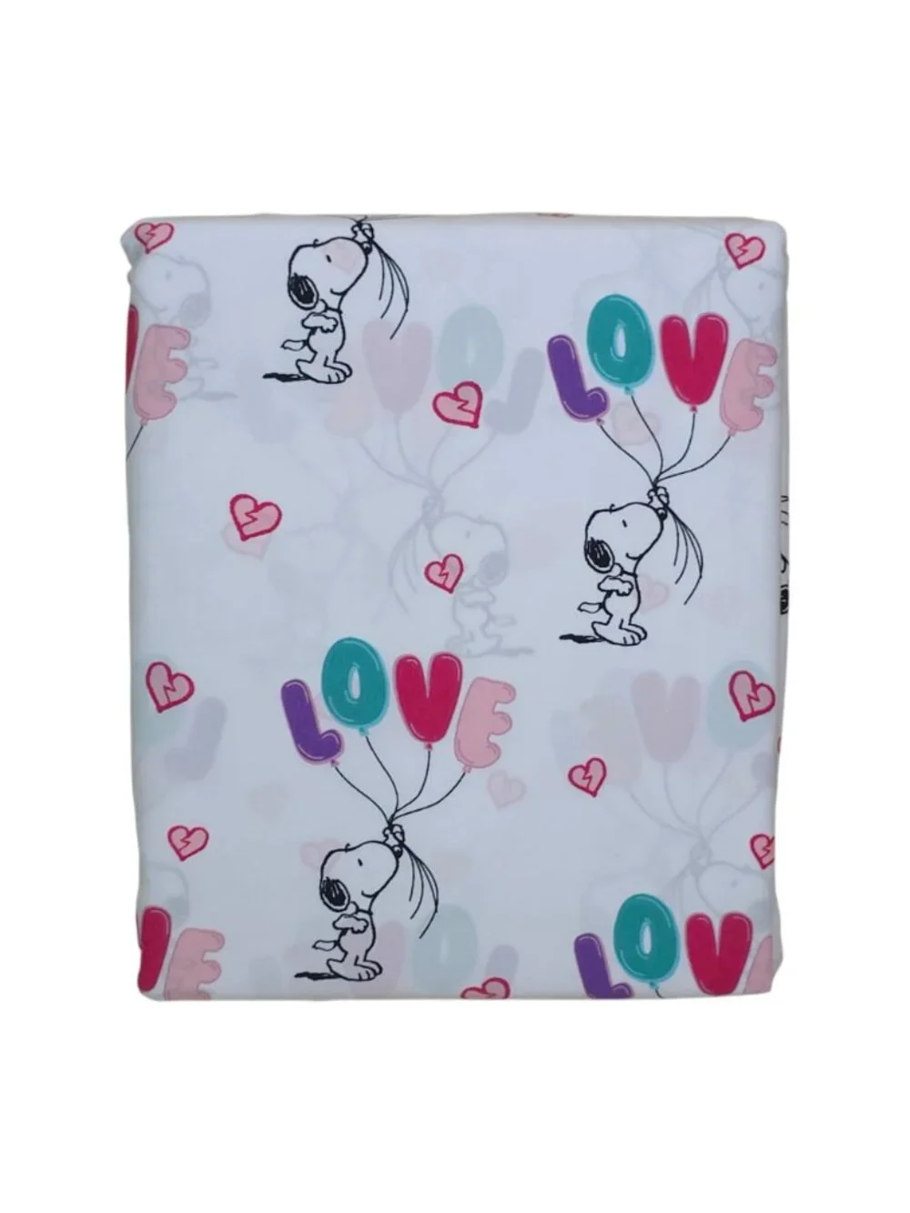 Peanuts Love Balloon Snoopy Queen Sheet Set Valentines Bedding Heart